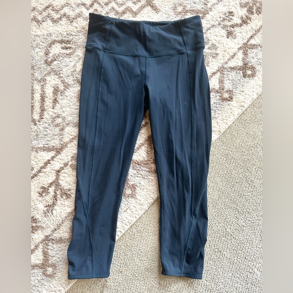 Lululemon blue green leggings 10 - Picture 1 of 5